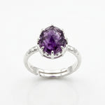 Amethyst Adjustable Ring