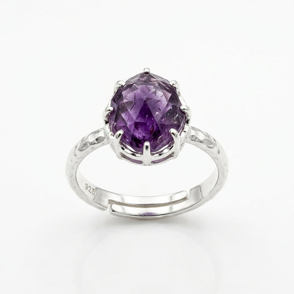 Amethyst Adjustable Ring