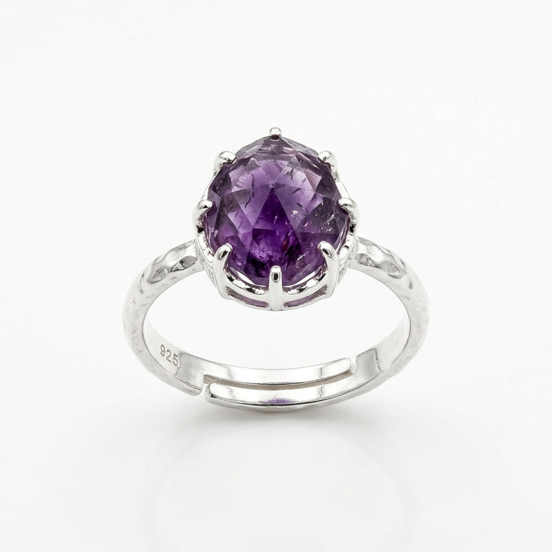 Amethyst Adjustable Ring