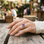 Amethyst Adjustable Ring