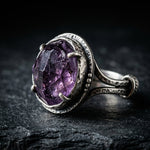 Amethyst Adjustable Ring