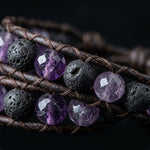 Amethyst & Lava Stone Wrap