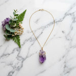 Amethyst Point Pendant Necklace