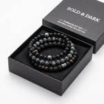 Bold & Dark — 3 Bracelet Set