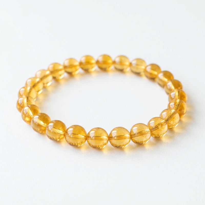 Citrine Beaded Bracelet
