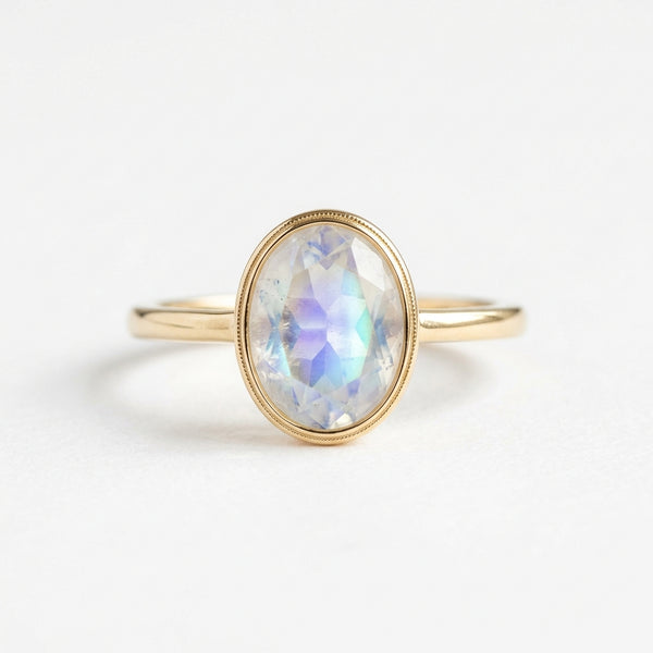 Moonstone Oval Ring