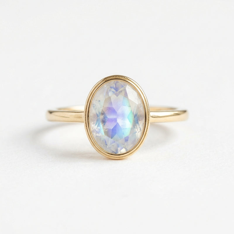 Moonstone Oval Ring