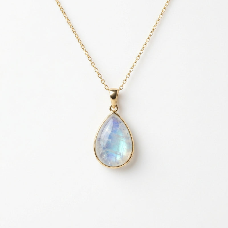 Moonstone Teardrop Pendant