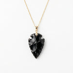Obsidian Arrowhead Pendant