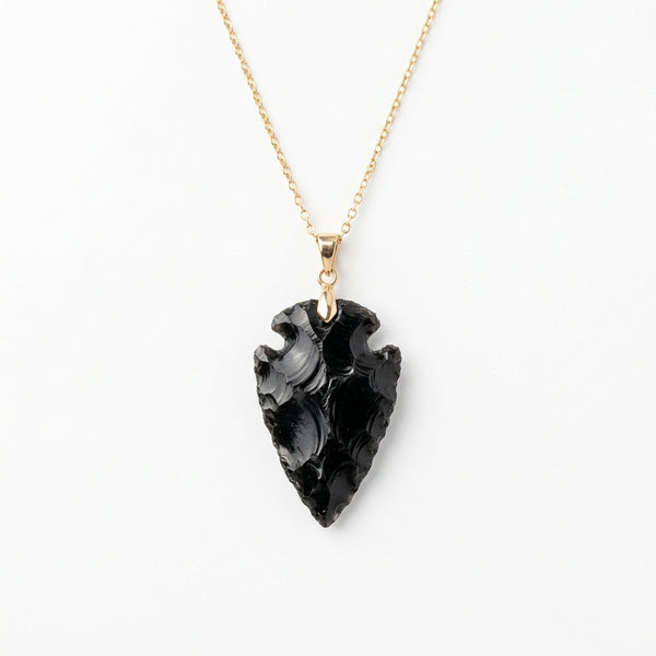 Obsidian Arrowhead Pendant