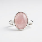 Rose Quartz Cabochon Ring