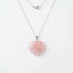 Rose Quartz Heart Pendant