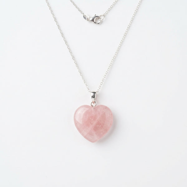 Rose Quartz Heart Pendant