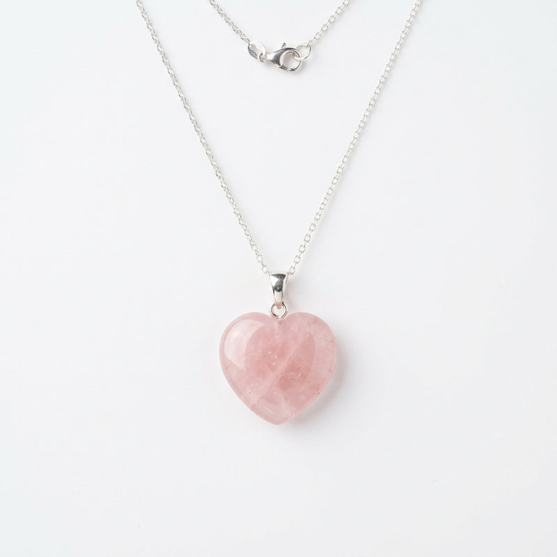 Rose Quartz Heart Pendant