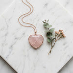 Rose Quartz Heart Pendant