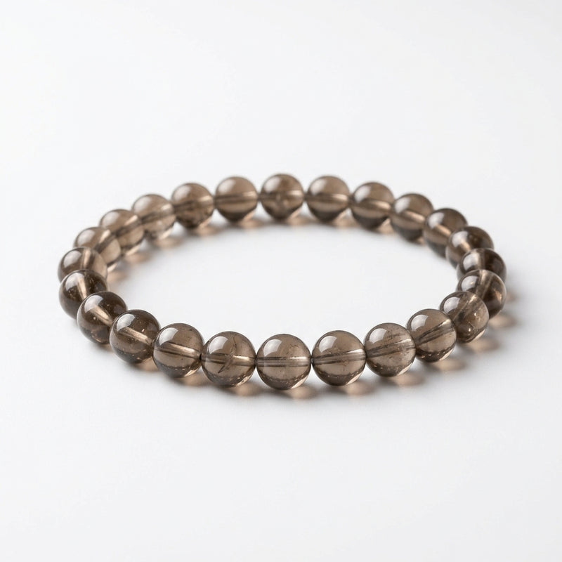 Smoky Quartz Beaded Bracelet