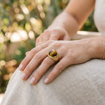 Tiger's Eye Dome Ring