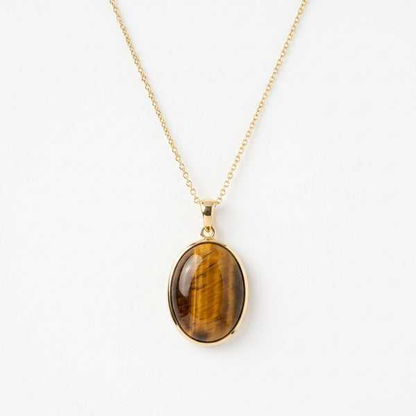 Tiger's Eye Oval Pendant