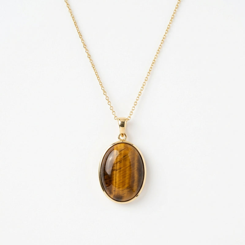 Tiger's Eye Oval Pendant
