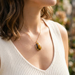Tiger's Eye Oval Pendant