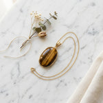 Tiger's Eye Oval Pendant
